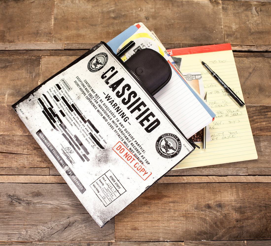 Classified Zipper Pouch
