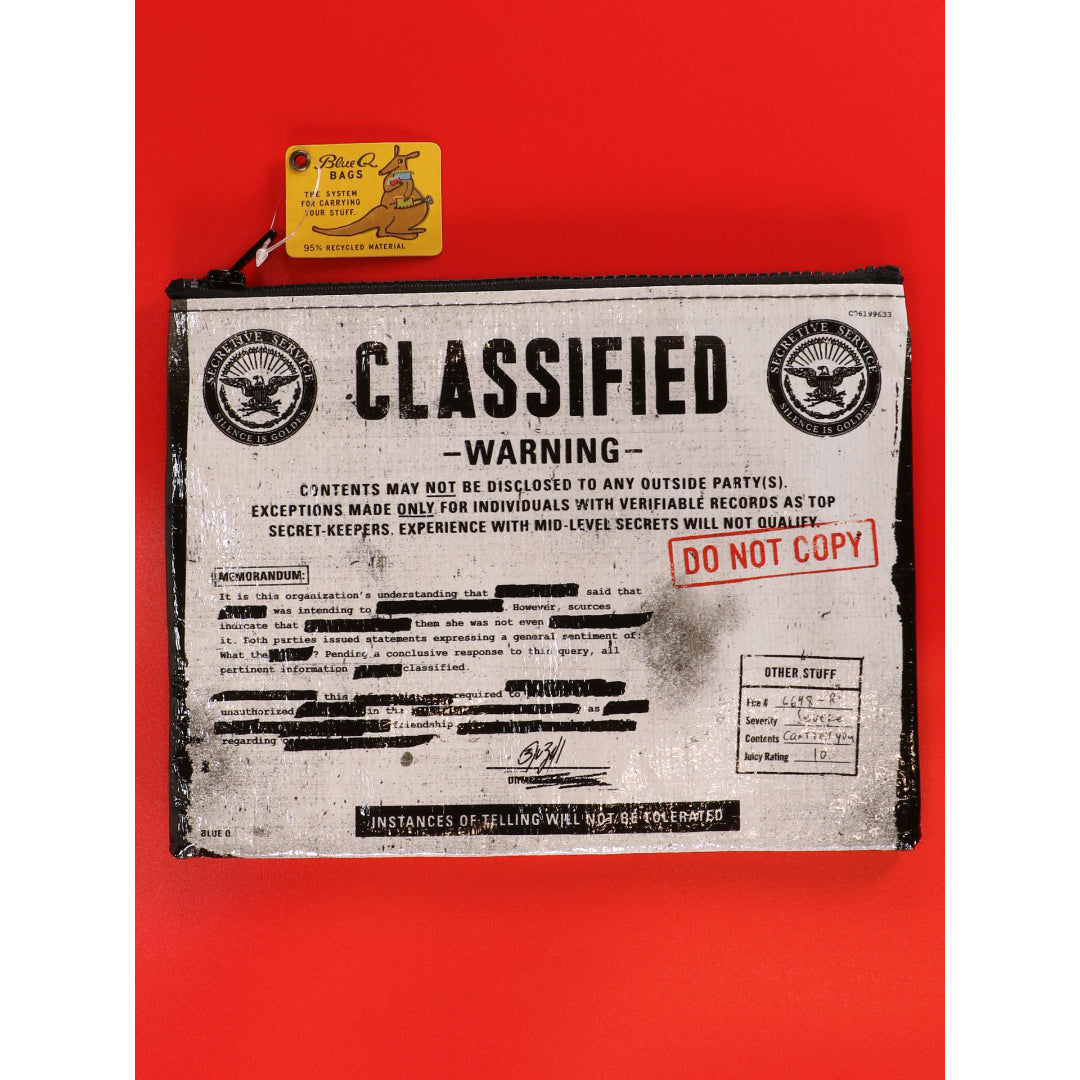 Classified Zipper Pouch